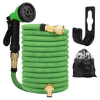 Garden Water Hose Expandable – High Pressure PVC Reel with Double Metal Connector for Garden, Farm Irrigation & Car Wash