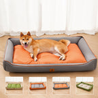 Soft Sleeping Pet Mat, Waterproof Dog Bed for Big Dogs & Cats, Summer Cooling Breathable Design with Non-Slip Bottom