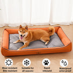 Soft Sleeping Pet Mat, Waterproof Dog Bed for Big Dogs & Cats, Summer Cooling Breathable Design with Non-Slip Bottom