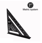PrecisionCarp 7 Inch Triangle Ruler Speed Square Aluminum Alloy
