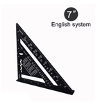 PrecisionCarp 7 Inch Triangle Ruler Speed Square Aluminum Alloy