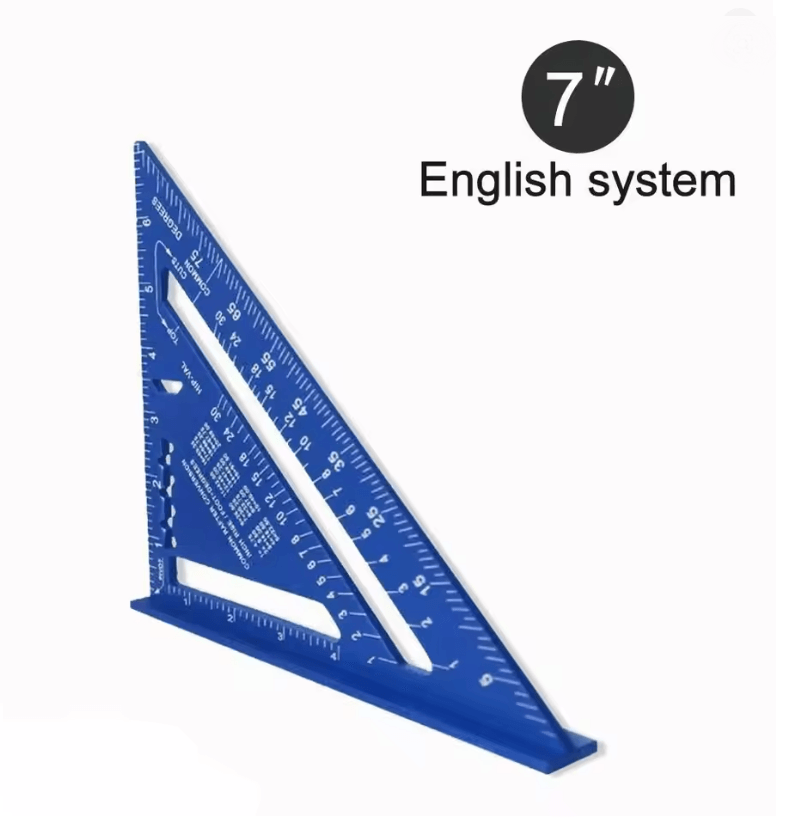 PrecisionCarp 7 Inch Triangle Ruler Speed Square Aluminum Alloy