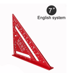 PrecisionCarp 7 Inch Triangle Ruler Speed Square Aluminum Alloy