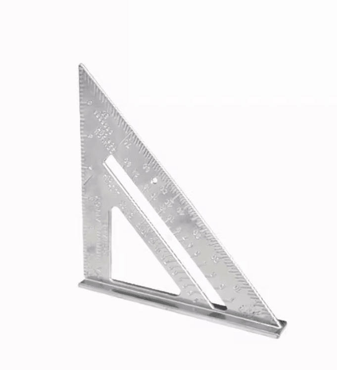 PrecisionCarp 7 Inch Triangle Ruler Speed Square Aluminum Alloy