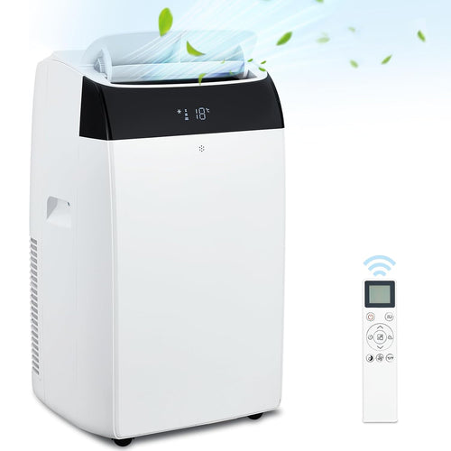 14000 BTU Portable AC with Dehumidifier, Fan and Remote for Large Rooms