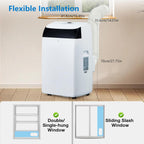 14000 BTU Portable AC with Dehumidifier, Fan and Remote for Large Rooms