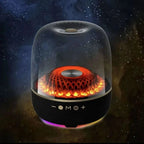 High Power Bass Bluetooth Speaker with 9D Surround Sound and Transparent Design