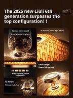High Power Bass Bluetooth Speaker with 9D Surround Sound and Transparent Design