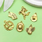 Western Cowboy Charms Set for Jewelry Making, 20Pc Alloy Pendants for Bracelets, Necklaces & Gifts