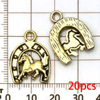 Western Cowboy Charms Set for Jewelry Making, 20Pc Alloy Pendants for Bracelets, Necklaces & Gifts