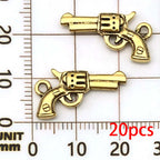 Western Cowboy Charms Set for Jewelry Making, 20Pc Alloy Pendants for Bracelets, Necklaces & Gifts