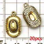 Western Cowboy Charms Set for Jewelry Making, 20Pc Alloy Pendants for Bracelets, Necklaces & Gifts