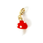 18K Gold Plated Brass Heart Horseshoe Charm with Spring Ring Clasp for DIY Necklace and Bracelet Jewelry