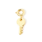 18K Gold Plated Brass Heart Horseshoe Charm with Spring Ring Clasp for DIY Necklace and Bracelet Jewelry