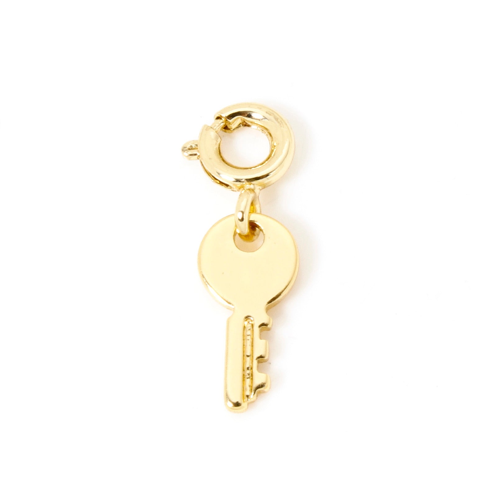 18K Gold Plated Brass Heart Horseshoe Charm with Spring Ring Clasp for DIY Necklace and Bracelet Jewelry