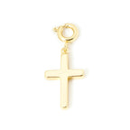 18K Gold Plated Brass Heart Horseshoe Charm with Spring Ring Clasp for DIY Necklace and Bracelet Jewelry