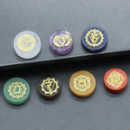 Seven Chakras Natural Crystal Amethyst Sodalite Clear Quartz Reiki Healing Rune Spirit Energy Stones for Yoga