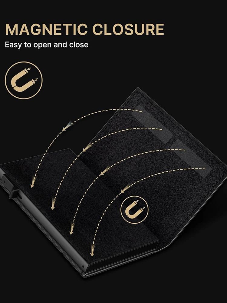 YATBEST Mens Card Bag RFID Wallet with AirTag Slot