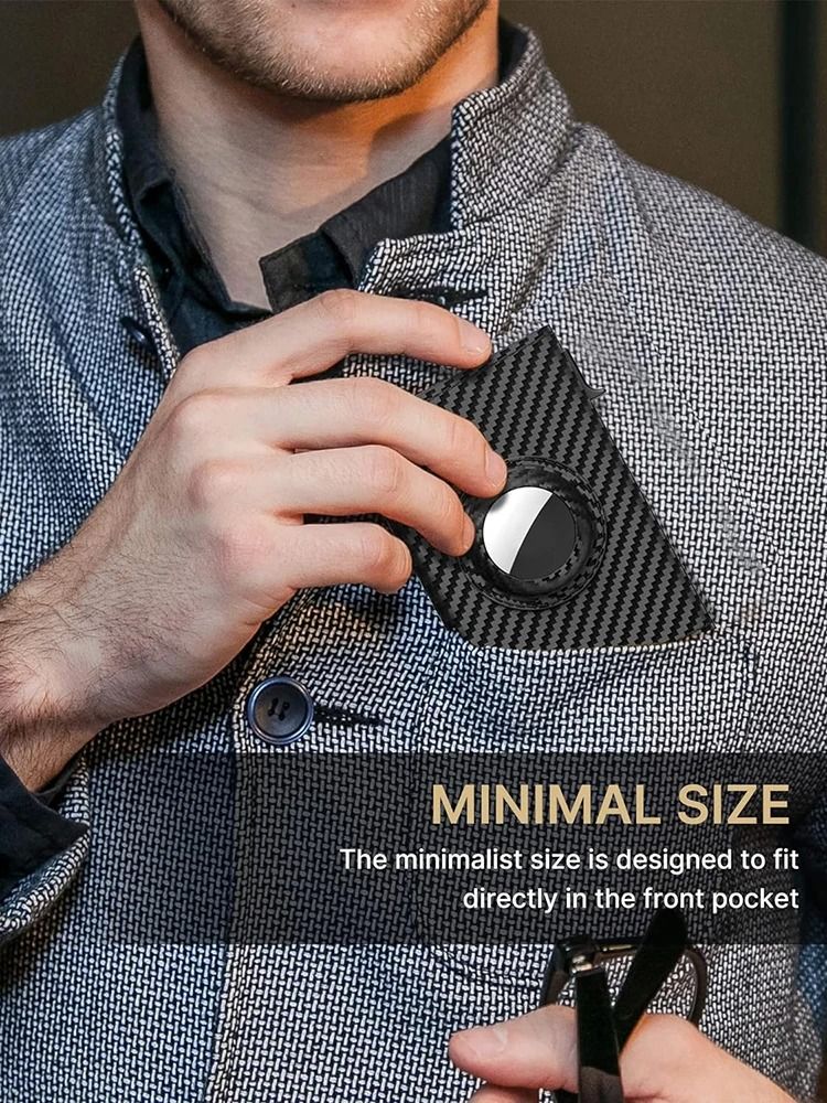 YATBEST Mens Card Bag RFID Wallet with AirTag Slot