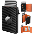YATBEST Mens Card Bag RFID Wallet with AirTag Slot