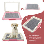 Portable Dog Training Toilet, Indoor Potty for Small Dogs & Cats with Puppy Pad Holder, 47cm Tray for Puppy Pad Training