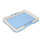 Portable Dog Training Toilet, Indoor Potty for Small Dogs & Cats with Puppy Pad Holder, 47cm Tray for Puppy Pad Training