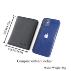 Genuine Leather RFID Wallet with Coin Purse and Card Holder
