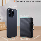 Slim RFID Leather Wallet for Men Pop Up Credit Card Holder with Coin Pocket