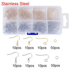 Jewelry Making Kit with Stainless Steel Jump Rings Clasps and Earring Hooks