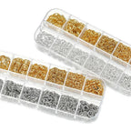 Jewelry Findings Kit 930pcs with Jump Rings Clasps Hooks Pliers Tweezers