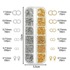 Jewelry Findings Kit 930pcs with Jump Rings Clasps Hooks Pliers Tweezers