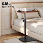 Adjustable Height Modern Laptop Table, 360° Rotating C-Shaped Side Table, Perfect for Sofa
