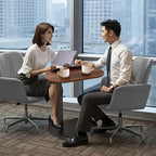 Adjustable Height Modern Laptop Table, 360° Rotating C-Shaped Side Table, Perfect for Sofa