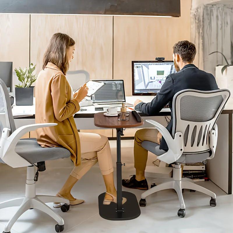 Adjustable Height Modern Laptop Table, 360° Rotating C-Shaped Side Table, Perfect for Sofa