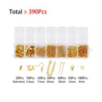 Jewelry Making Kit with Lobster Clasps Jump Rings End Crimps and Beads Box for DIY Bracelets and Necklaces