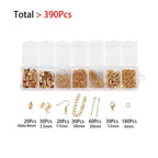 Jewelry Making Kit with Lobster Clasps Jump Rings End Crimps and Beads Box for DIY Bracelets and Necklaces