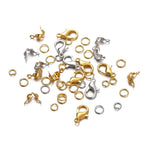 Jewelry Making Kit with Lobster Clasps Jump Rings End Crimps and Beads Box for DIY Bracelets and Necklaces