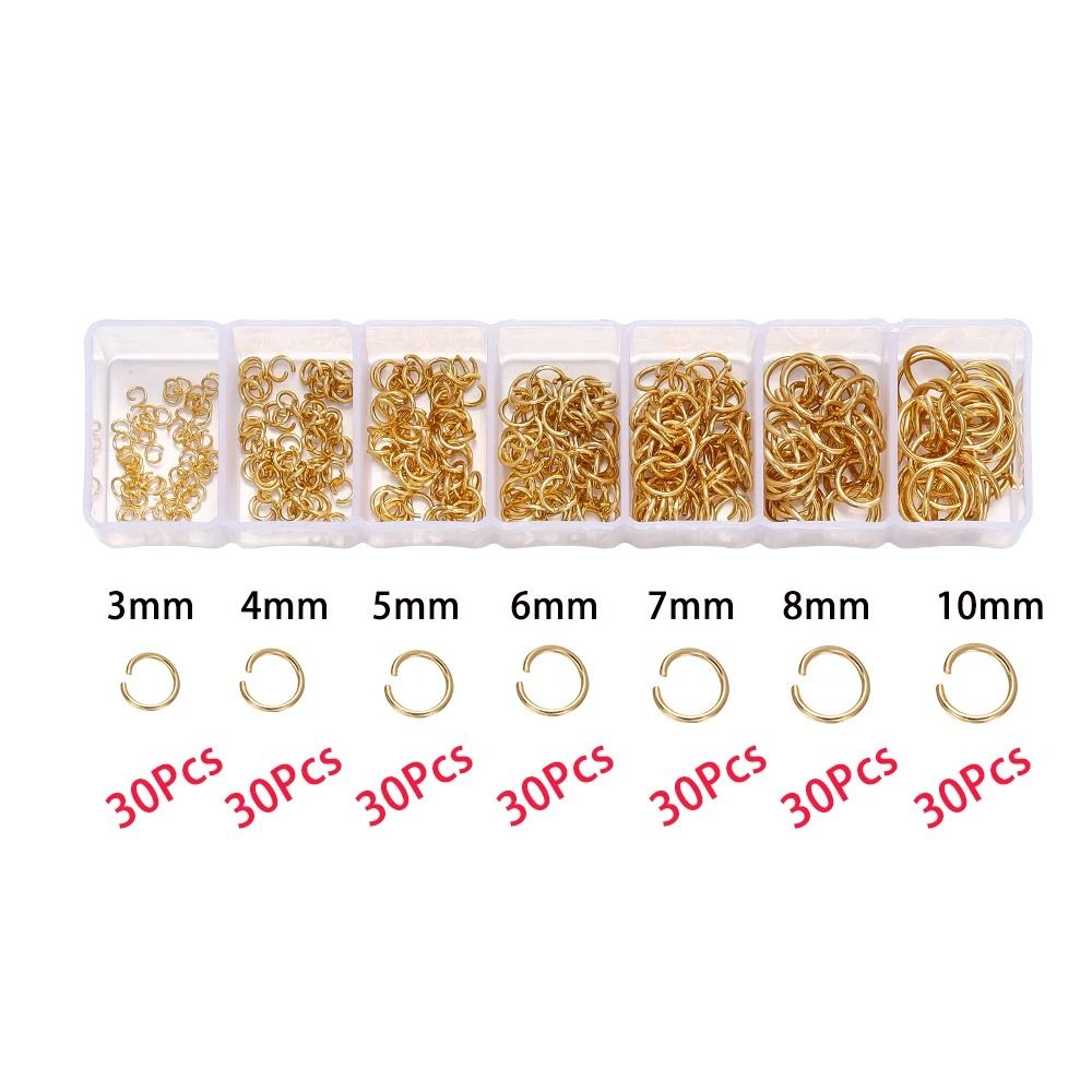 Jewelry Making Kit with Lobster Clasps Jump Rings End Crimps and Beads Box for DIY Bracelets and Necklaces
