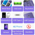 Basic 4G Feature Phone With Bluetooth And Dual SIM