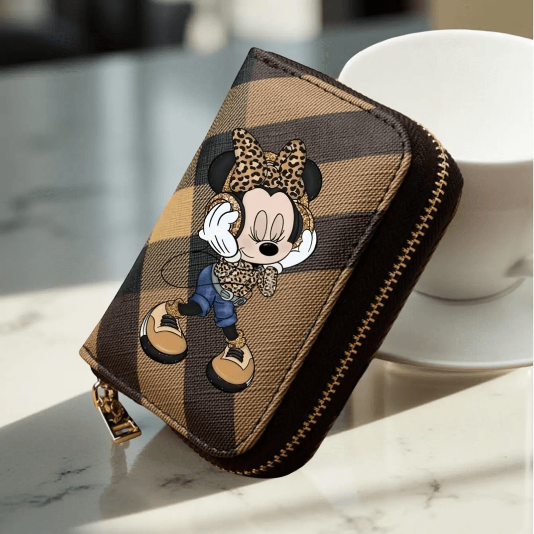 ChicMinnie Plaid Pattern PU Leather Wallet for Women