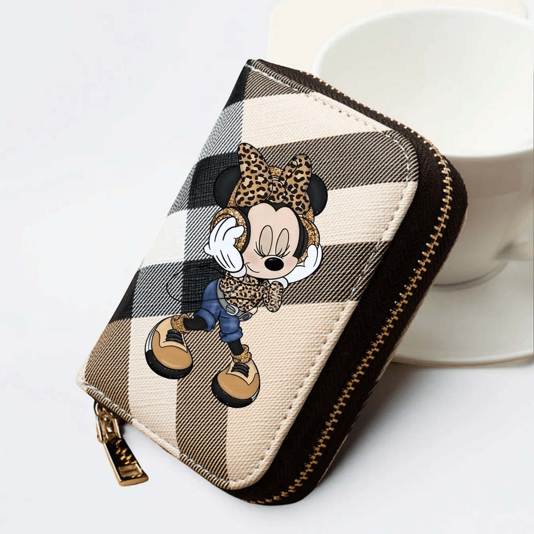 ChicMinnie Plaid Pattern PU Leather Wallet for Women