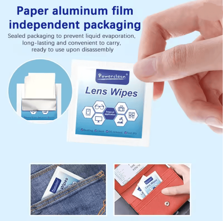 CrystalClear Glasses Screen Wipes 100 Pack