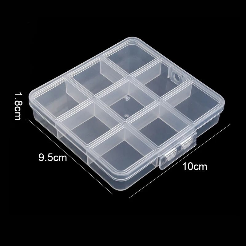 Clear Plastic Organizer Box For Jewelry, Earrings And Beads