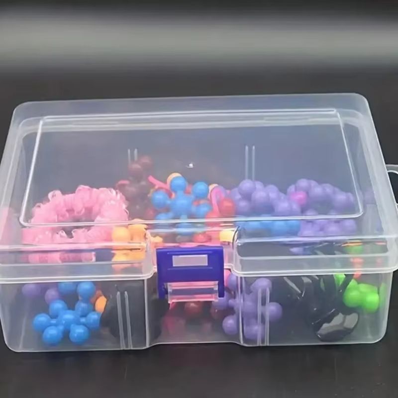 Transparent Plastic Storage Box For Jewelry Hardware Accessories Small Items DIY Crafts And Cosmetics