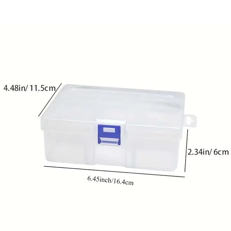 Transparent Plastic Storage Box For Jewelry Hardware Accessories Small Items DIY Crafts And Cosmetics