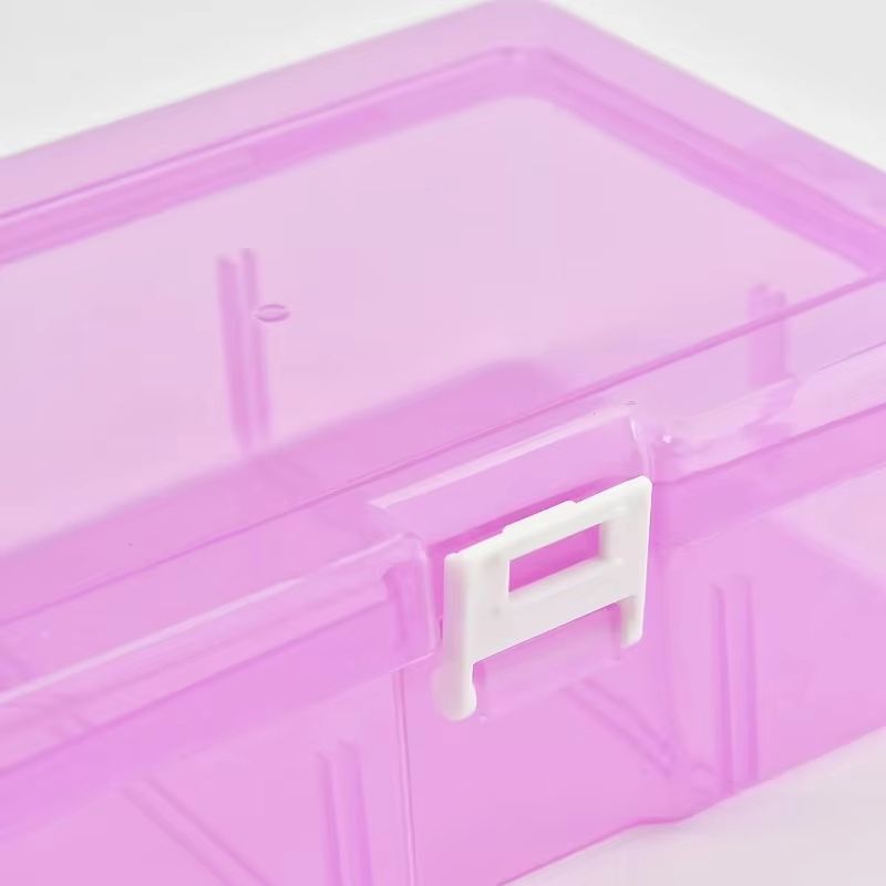 Transparent Plastic Storage Box For Jewelry Hardware Accessories Small Items DIY Crafts And Cosmetics