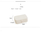 Portable Jewelry Storage Box Travel Organizer Leather Jewelry Case For Earrings Necklace And Ring Display