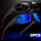 AeroView Polarized Sports Sunglasses 2 Pack for Men and Women