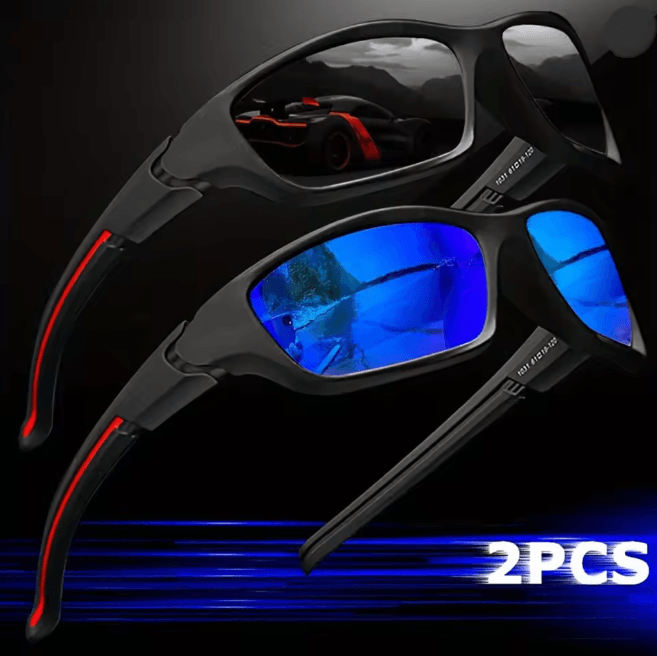 AeroView Polarized Sports Sunglasses 2 Pack for Men and Women
