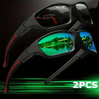 AeroView Polarized Sports Sunglasses 2 Pack for Men and Women
